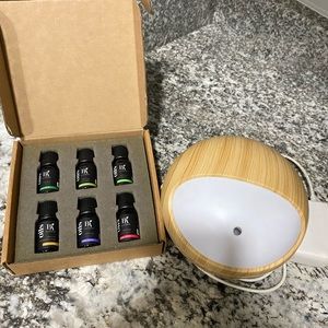 Essential oil diffuser + 6 essential oils